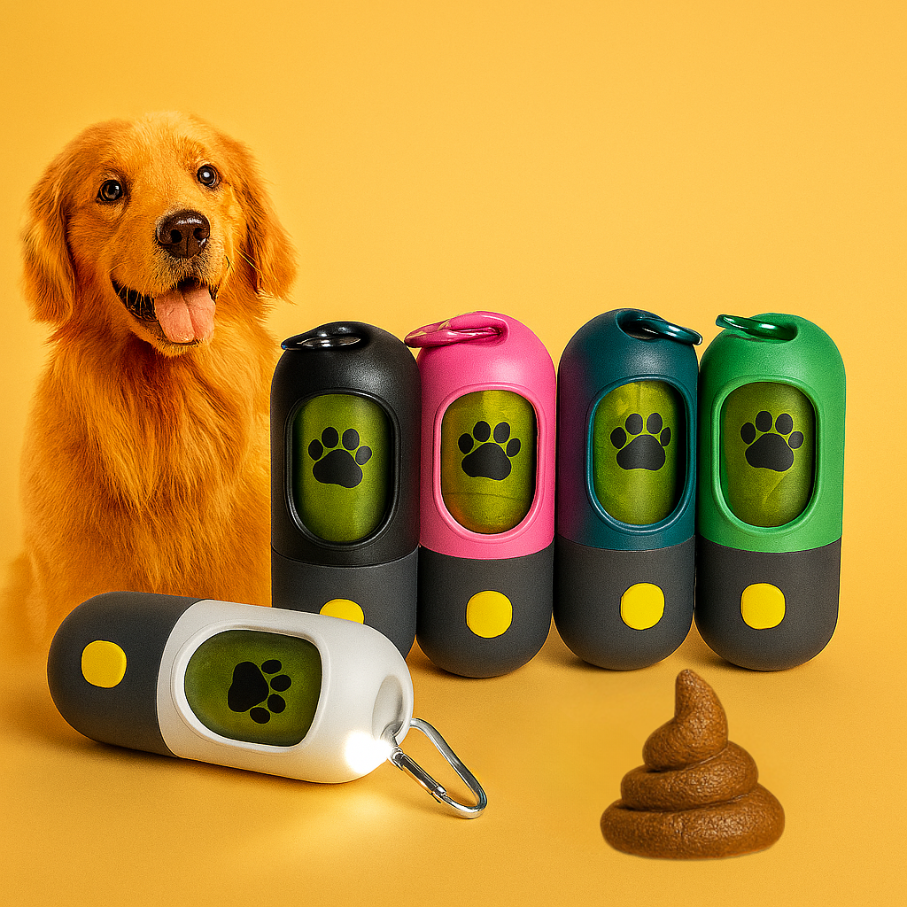 GlowGo 2-in-1 LED Poop Bag Holder